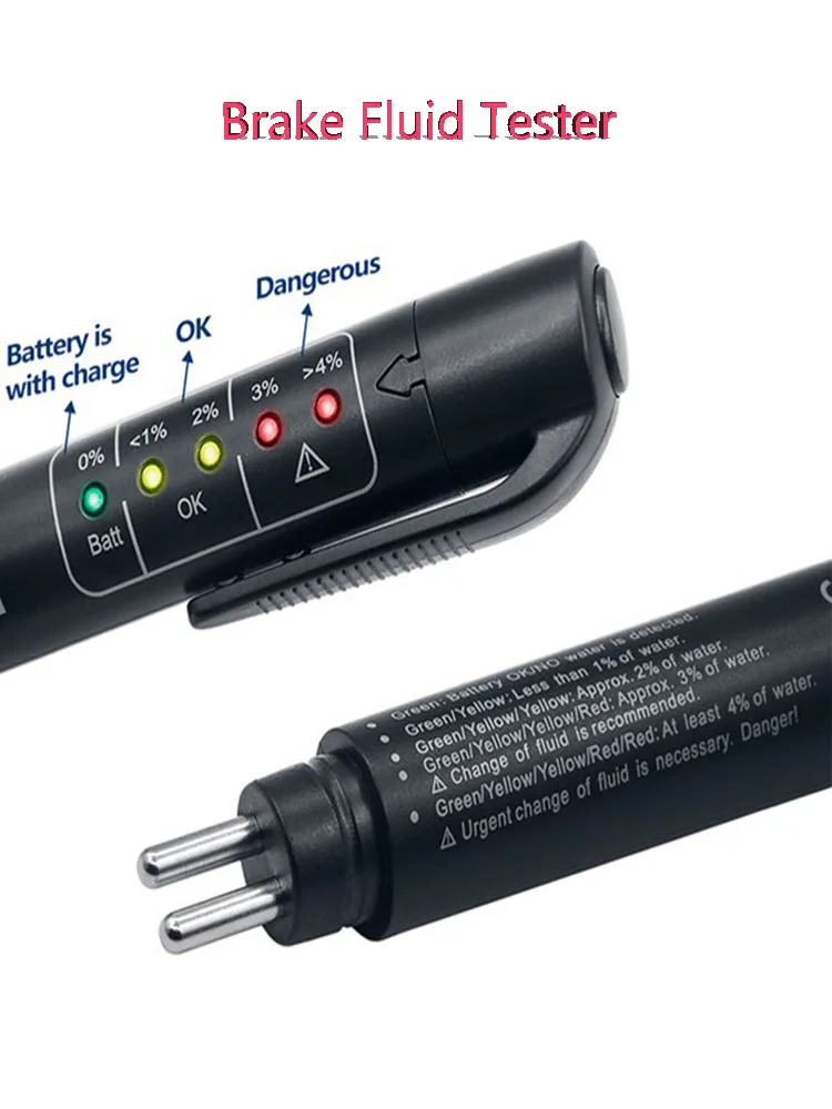Тестер тормозной жидкости автомобиля диагностические инструменты 5 светодиодов Тормозная жидкость инструменты тестирования Post