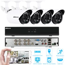 KKmoon 8CH 960 H DVR, HDMI безопасности Камера Системы 4 шт. IP66 Водонепроницаемый 700TVL CCTV Камера открытый IR-CUT домашней безопасности Системы Наборы