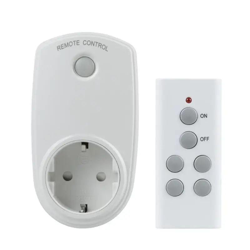

QIACHIP Universal 433MHz RF Wireless Remote Control light Switch Smart Home Socket Power Outlet EU Plug Z3