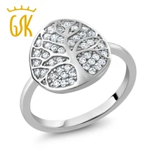 GemStoneKing Diseño Magnífico Árbol de Vida Accesorios Clásicos de Ley 925 Anillos de Plata Para Las Mujeres