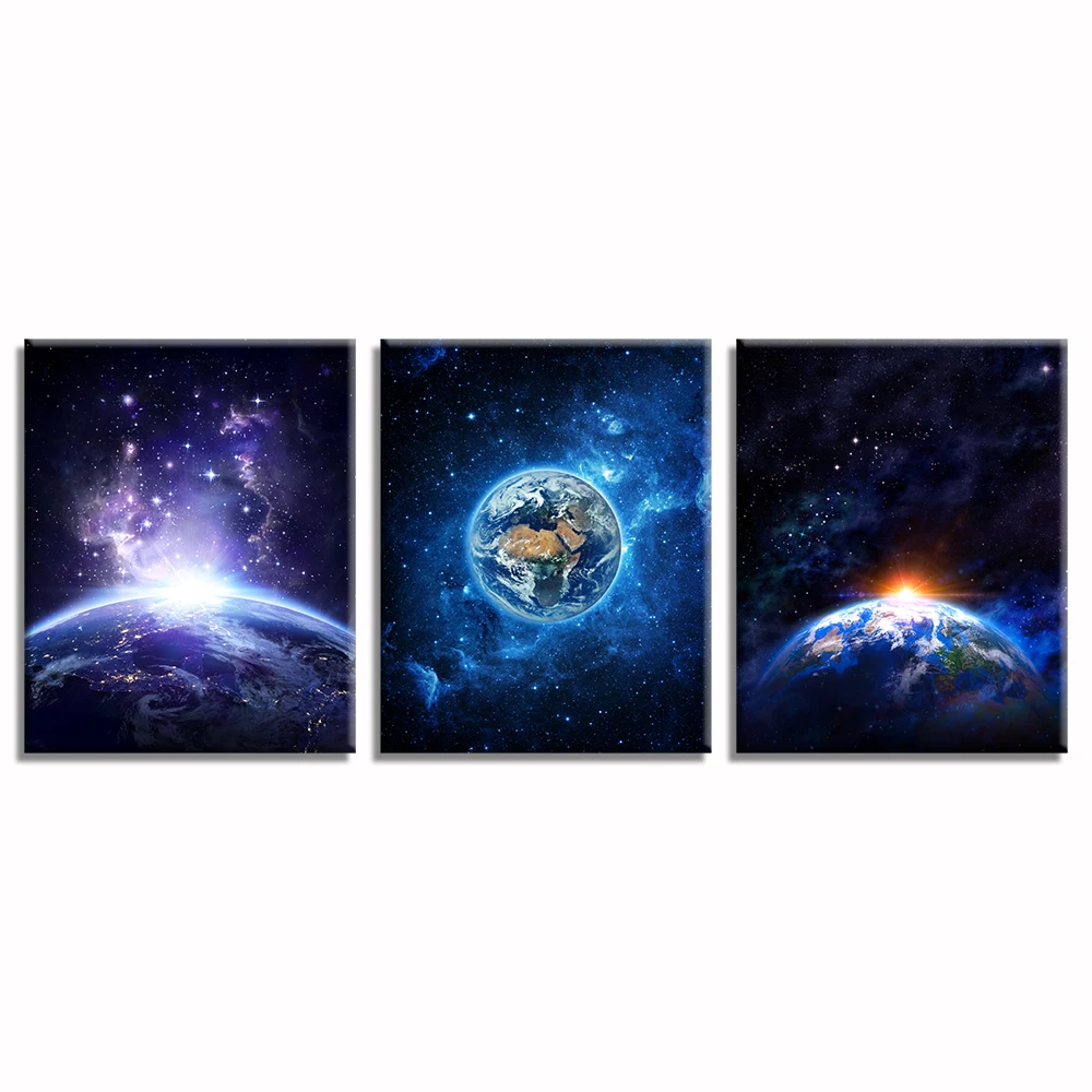 Visual Art Decor The Earth Picture Prints Home Made Canvas Wall Decor