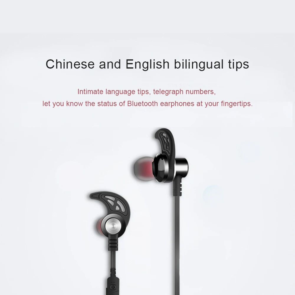 Original Magnetic Bluetooth Music Earphones Wireless Sport Earphones HIFI Lossless Bass Can Connect Two Devices At The Same Time