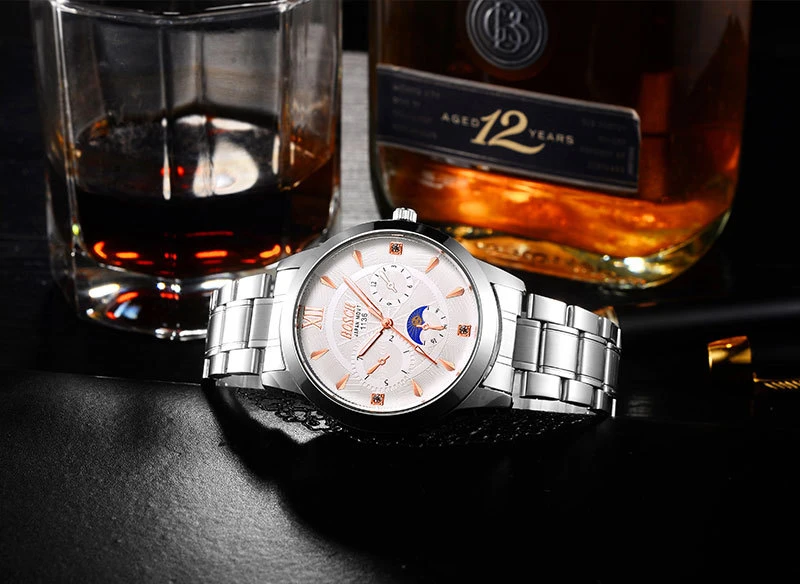 

Creative Men Watch 3D Stainless Steel Silicone