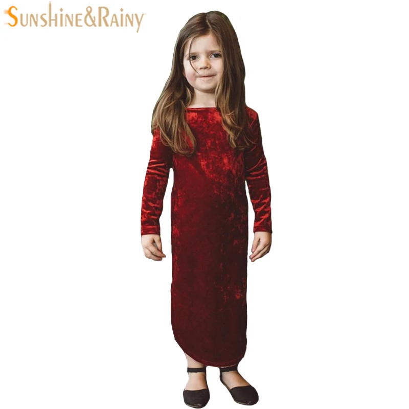 velvet gown for kids