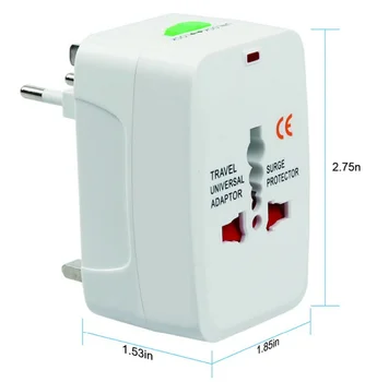 

All in One Universal International Plug Adapter Port World Travel AC Power Charger Adaptor with AU US UK EU Converter Plug