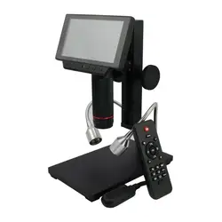 ADSM302 цифровой ЖК дисплей микроскоп HDMI 3MP видео запись лупа для Набор для ремонта плат с ИК пульт дистанционного управления США/ЕС/АС Plug