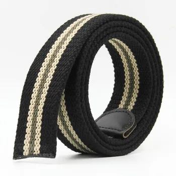 

Men Canvas Belt Military Equipment Cinturon Western Strap Men's Belts Luxury For Men Tactical Belts Without Buckle