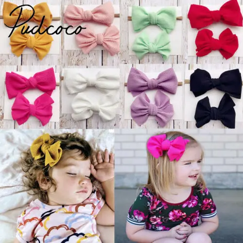 

Cute Kids Girl Baby Headband Infant Newborn Flower Bow Hair Band Accessories US