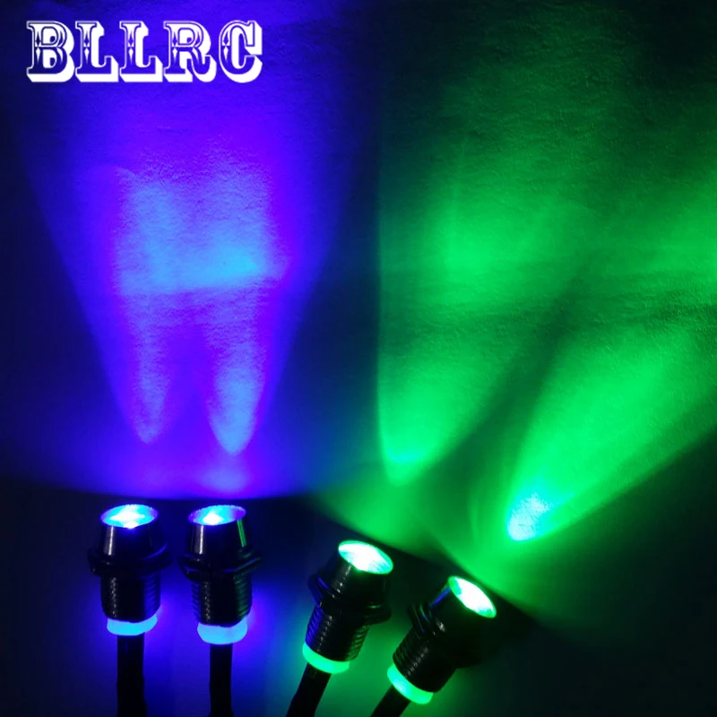 4 LEDs RC Car Lights 3-7V Light Set Headlight Taillight For 1/10 Model Truck 8mm Diameter LED Hot | Игрушки и хобби