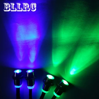 

4 LEDs RC Car Lights 3-7V Light Set Headlight Taillight For 1/10 RC Model Car Truck 8mm Diameter LED RC Car Light Set Hot