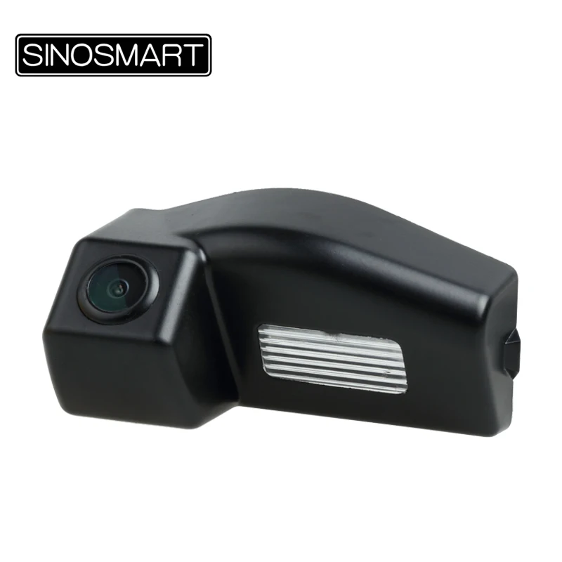 

SINOSMART In Stock Rearview Parking Reverse Camera for Mazda 3 Hatchback Sedan 3 Hatchback Install in License Plate Lamp Hole