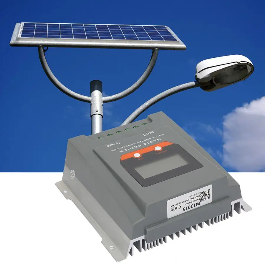 

30A 12V/24V MPPT Auto Solar Charge Controller 390W/780W USB Port LCD Display Solar Charge Regulator