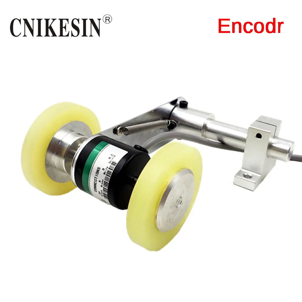 

CNIKESIN Encoder Accessories Encoder Mounting Shelf Mounting Shelf Combined Slide Stand, Bracket + Dual Wheel + Encoder