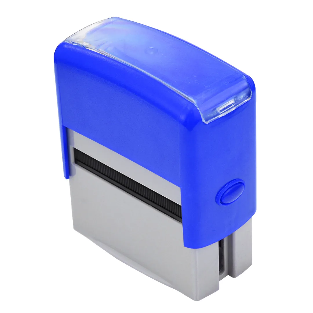 1 Set Black/Blue/Red Self Inking Stamp Kit Custom Personalised Rubber Stamp for Business Name Address Number DIY Making
