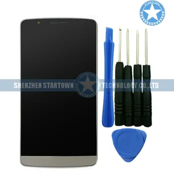 

Gray LCD Display Panel Touch Screen Digitizer + Frame For LG G3 D850 D851 D855 VS985 LS990 with tools