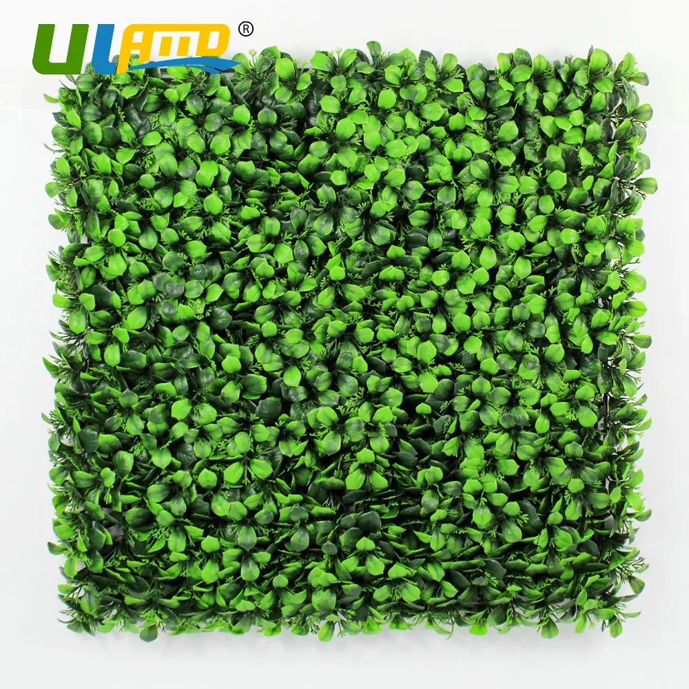 Synthetic Green Plants Leaves Panel Fence Mat Garden Decor Privacy Screen UV Proof (6)