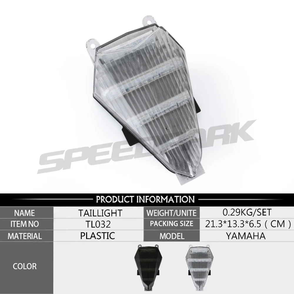 SPEEDPARK мотоциклетные задние светильник задний стоп-сигналы поворота Интегрированный Светодиодный светильник лампа для Yamaha YZF R6 2006 2007