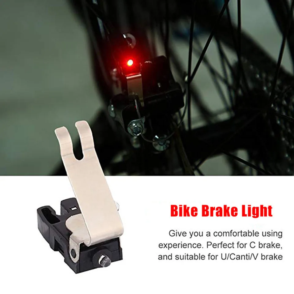 Mini Brake Bike Light Mount Tail Rear Bicycle Light Cycling LED Light High Brightness Waterproof LED lamp Cycling Accessories