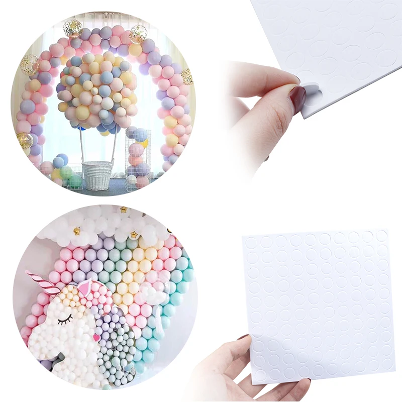 

Free Shipping 100 Points Balloon Attachment Glue Dot Attach Balloons To Ceiling or Wall Stickers Birthday Party Wedding Supplies