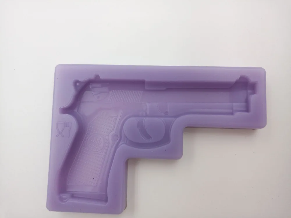 3D Baby Toys Gun Shape Silicone Cake Fondant Mold Cake ...