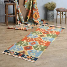 Килим шерсть ручной работы ковер геометрический индийский плед полосатый современный Гобелен Коврик дизайн богемный скандинавский стиль