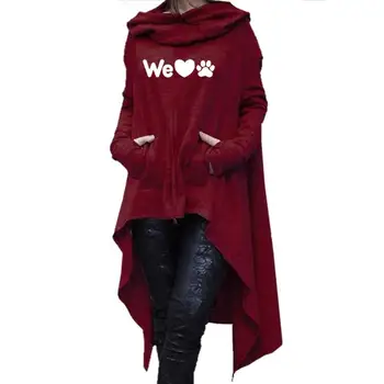 

2018 New Fashion Print Long Sleeve Sweatshirt Femmes Kawaii Hoodies Women Pockets Pattern Printing Casual Plus Size Cropped