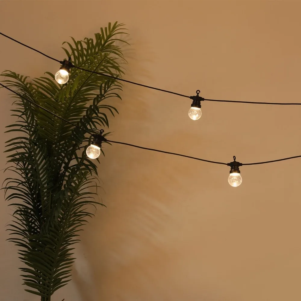 G50(G40 Обновлено) гирлянда светодиодная шаровая лампа ретро струнные огни наружные водонепроницаемые сказочные гирлянды для вечерние украшения свадебного дворика