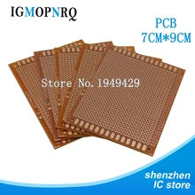 5 pces diy protótipo de papel pcb experiência universal matriz placa de circuito 7x9cm 7*9