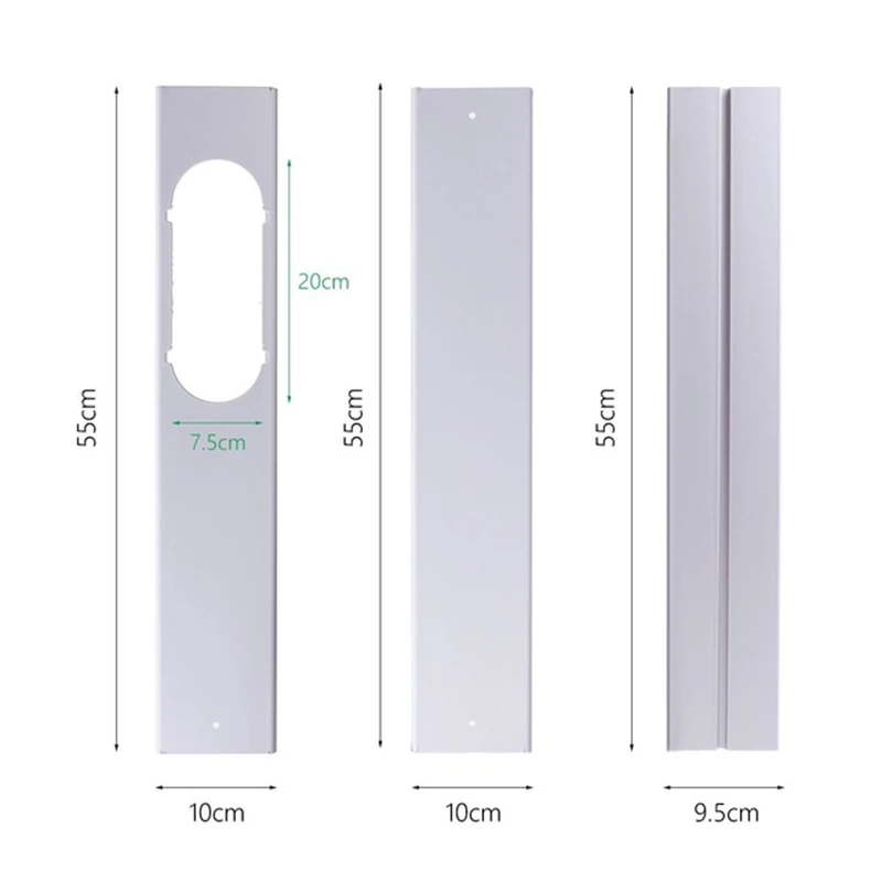

Tool Window Adapter White Hole Air Conditioner System Adjustable PVC Connector Window Slide