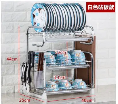 Kitchen supplies racks. Three large-capacity drain rack. Bowl rack. 03