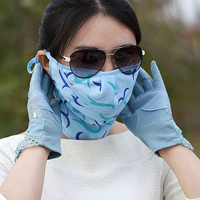 

Sunshade Anti-uv Summer Masks Riding Female Outdoor Breathe Freely Face Dustproof Portable Cycling Half Mask Sunscreen Girl