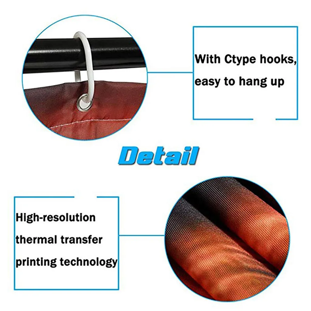 Набор из 4 предметов, креативный пейзаж, занавески для ванной, набор, нескользящий узор, водонепроницаемые занавески для туалета, занавески для душа, набор ковриков