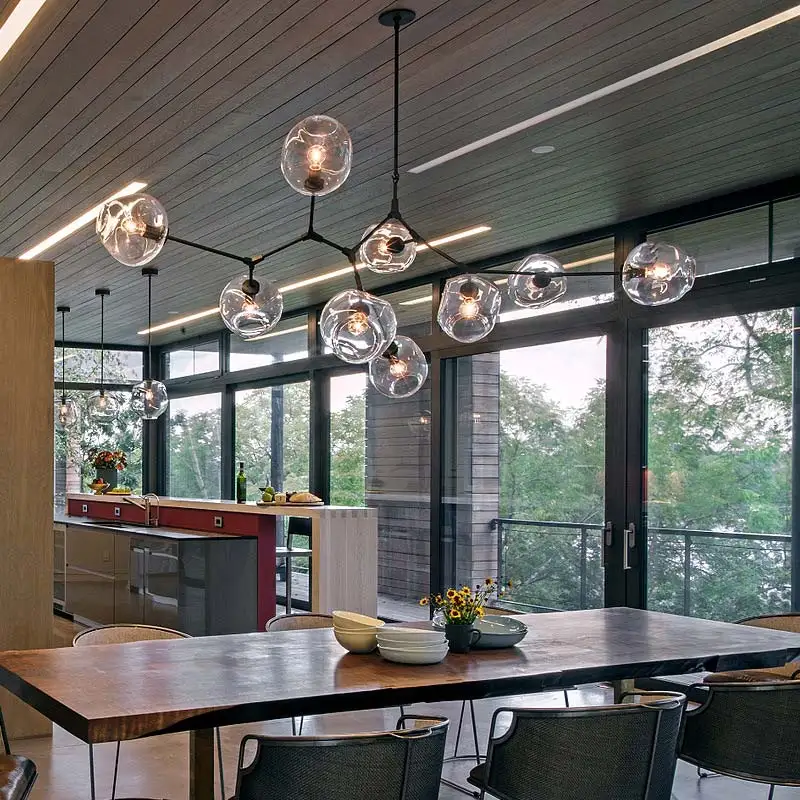 Modern Glass Pendant Light Nordic Dining Room Kitchen Light Designer Hanging Lamps Avize Lustre Lig - 32762940572