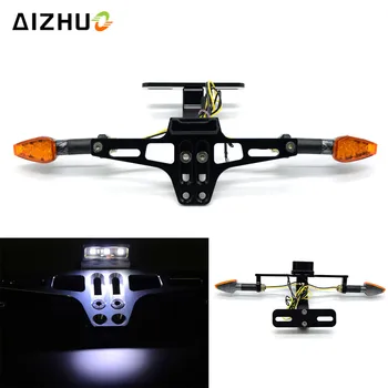 

Motorcycle License Plate Holder Led Light For HONDA CBF1000 VFR 750 800 1000F CBR125R CBR300R CB300F CBR500R CB500F GROM