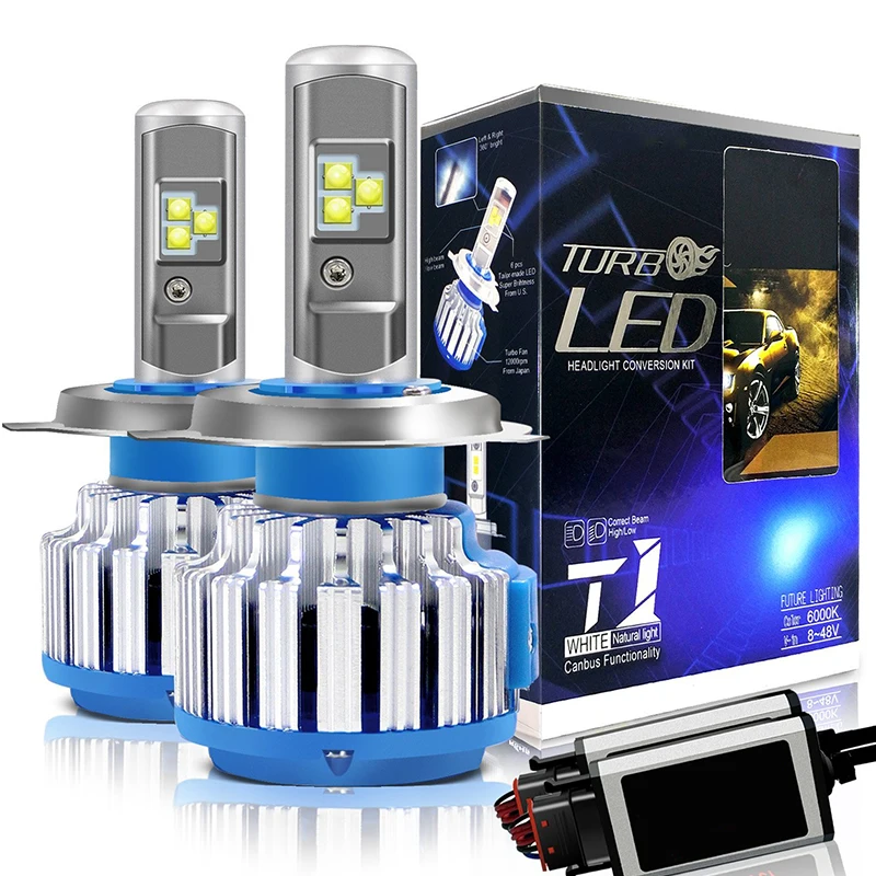 Автомобильные светодиодные фары OKEEN T1 H4 H7 LED H1 H3 H11 880 H13 9005 9006 9012 70 Вт 7000lm 6000K|Фара для