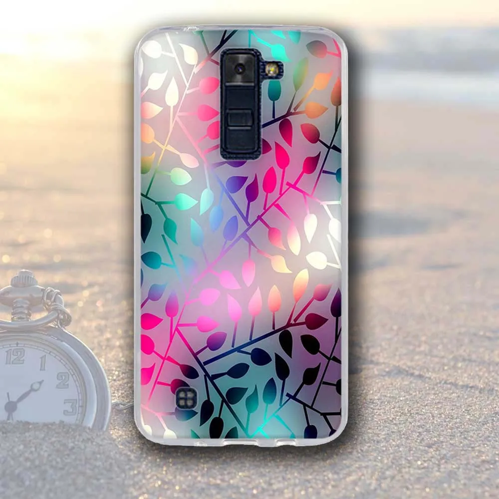 الهاتف حقيبة لجهاز LG K8 K350N K350DS LTE K350E الهروب 3 K373 فينيكس 2 لينة سيليكون الغطاء الخلفي حقيبة لجهاز LG K7 K10 ليون روح أكياس