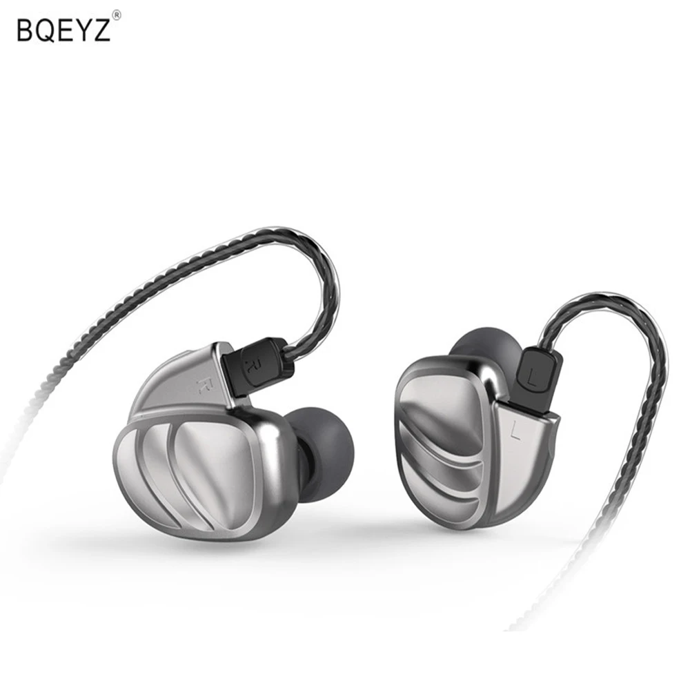 

BQEYZ KC2 2DD+2BA Hybrid In Ear Earphone HIFI DJ Monitor With Replacement Cable Wired Earphones Noise Canceling Earbuds Headset