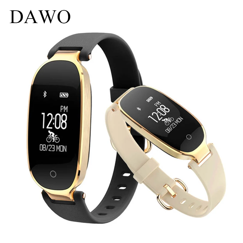 

DAWO Fitness Tracker Smart Bracelet Wearable Devices Women Heart Rate Monitor IP67 Waterproof Bluetooth Wristband PK miband 2