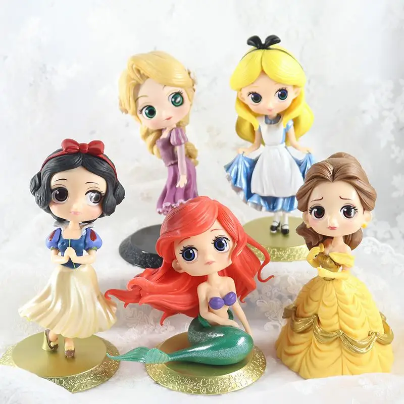 Disney игрушки принцессы Q Posket милые Мультяшные экшн фигурки Холодное сердце Эльза