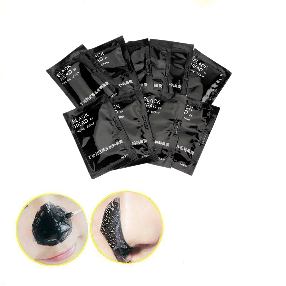 

Pure Black Mask Peel Off Bamboo Charcoal Purifying Blackhead Remover Mask Anti wrinkle for Pore cleaning Acne Scars Blemishes