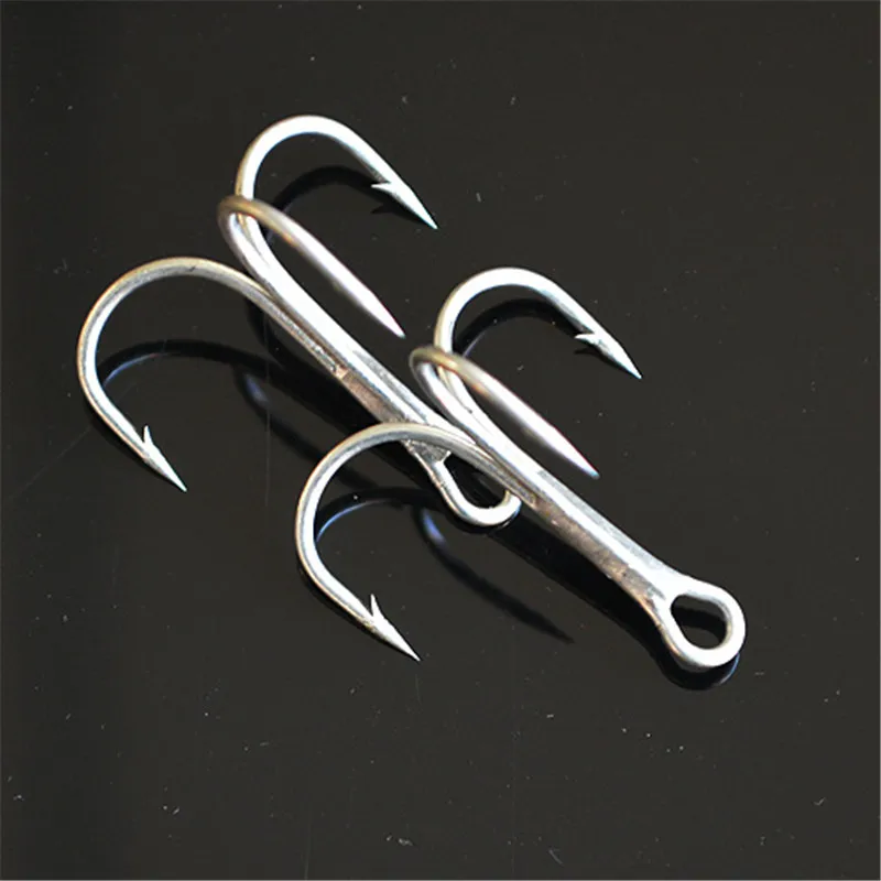 10pcs Fishing Hook Treble Hook Anzol Carp Pesca Sea Saltwater Carbon
