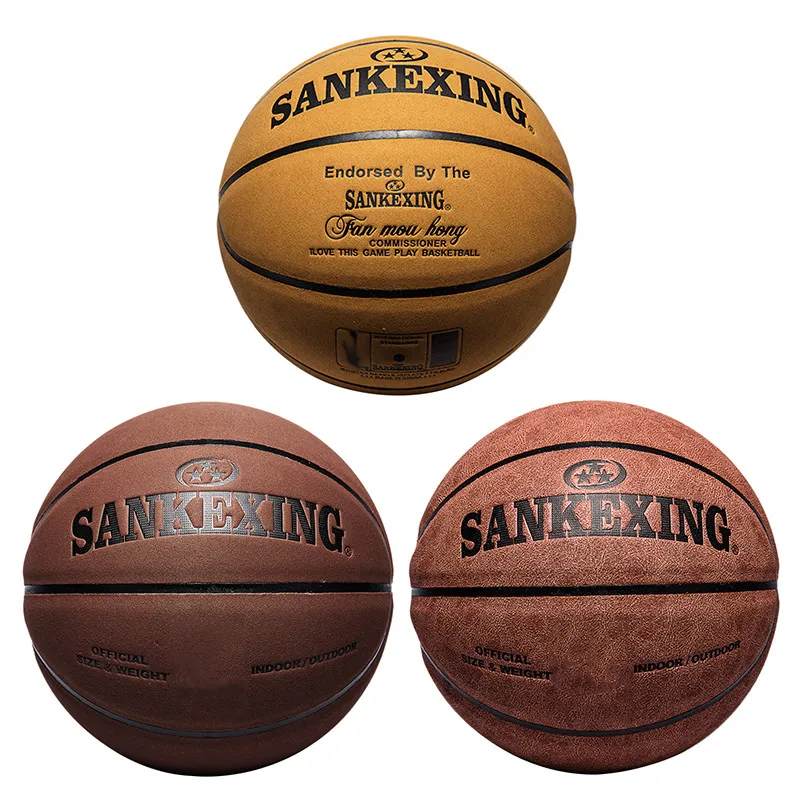 Basketball Ball Leather High Quality Genuine Molten PU Material Size 7