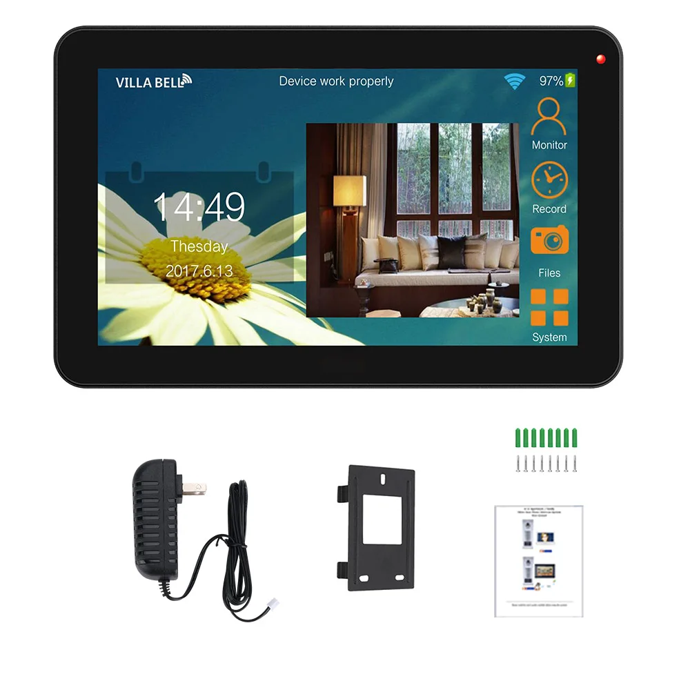 SmartYIBA 3*9 дюймов ЖК дисплей телефон видео домофон системы визуальный дверные звонки комплект с устройство чтения RFID ИК видение приложение