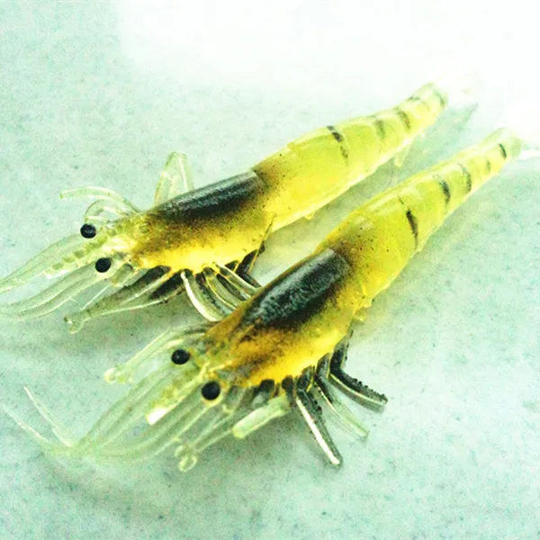 

Free shipping 20pcs a lot 9cm 3.5g natrual color soft plastic prawn lure bait soft artificial shrimp lure fishing shrimp tackle