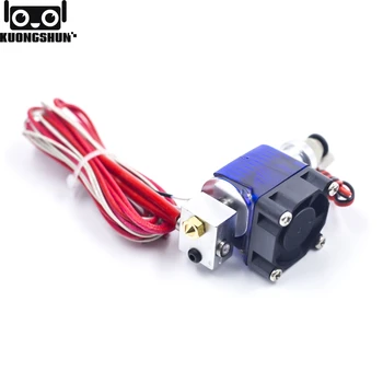 

KUONGSHUN Extruder All complete Bowden V6 with Fan Cable 30cm Length 1.75/3.0mm+0.2/0.3/0.4/0.5mm Nozzle 3D Printer Accessories