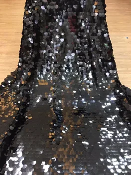 

French Lace Fabric 2018 Latest african net tulle lace fabric with sequins mesh tulle fabric High quality