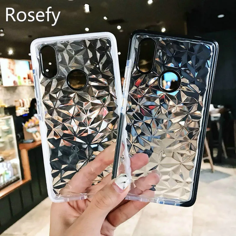 

Rosefy 3D Diamond Case for Samsung Galaxy S8 S9 Plus J7 J2 Prime J5 Galaxy Note 9 Soft Silicone Back Phone Case for Xiaomi 8SE