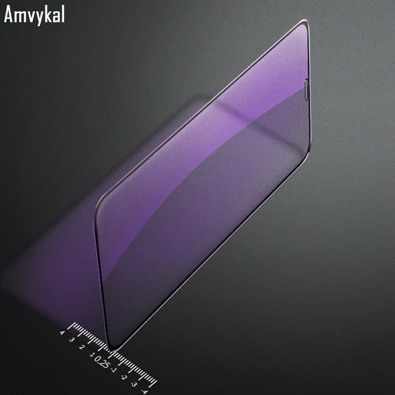 Amvykal для iPhone 6 7 8 Plus 9D полное покрытие стекло экрана протектор для iPhone XR X XS Max 9D анти-синий свет Закаленное стекло пленка