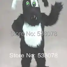 Черные и белые Блэки Собака Щенок Маскоты Взрослый Костюм Собака Маскоты te Маскоты наряд костюм нарядное платье партии карнавальный костюм sw704