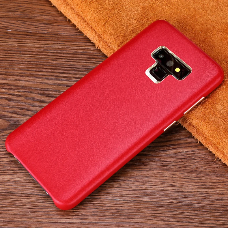 Чехол для samsung Note 9, роскошный тонкий мягкий чехол из натуральной кожи, противоударный чехол для телефона samsung Note 9, чехол